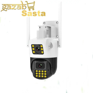 JC63_4G sim dual lens wireless pan tilt auto tracking 2 way talk & light alarm security camera  O-kam Pro PT Camera