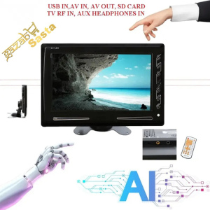 JC67_9.5 Inch LED TV with USB/AV IN/AV OUT/ Car Security Camera, DVD, SD Card, Set-Top-Box, Play Your Movies